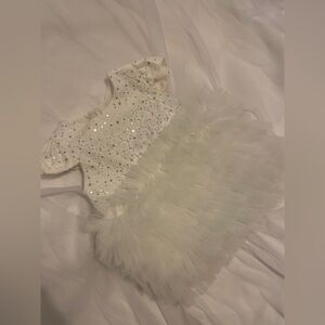 Baby Girl White Tulle Dress with Bow – Special Occasion (0–3M)babychristmas dres